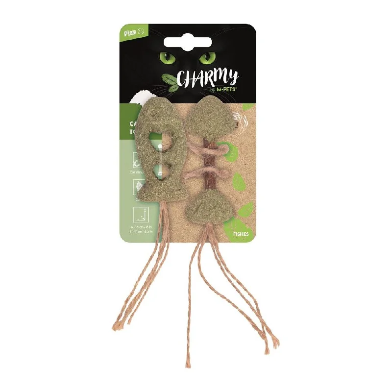 - Toys suitable for multi-pet familiesM-Pets CHARMY Catnip Cat Toy - FISHES