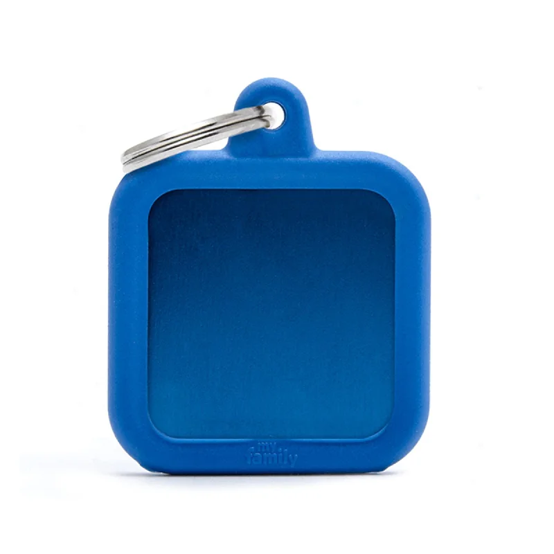 ### Dog accessoriesAluminium Blue Square With Rubber