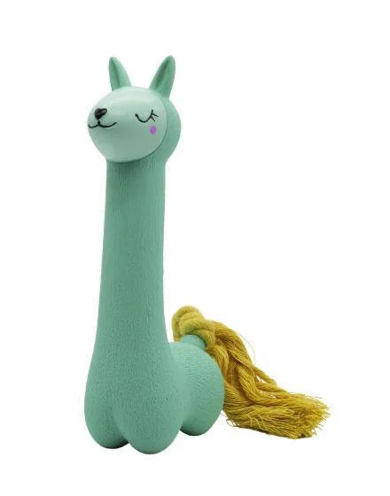 - Precautions for using pet toysBud'Z Latex Dog Toy With Squeaker - Llama With Tail Dog 7in