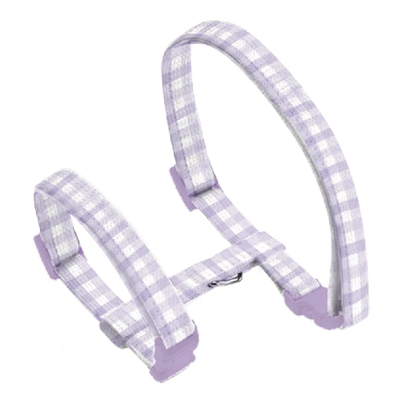  -Explosion-proof leash FOR LARGE dogsGingham Lilac Puppy Harness
