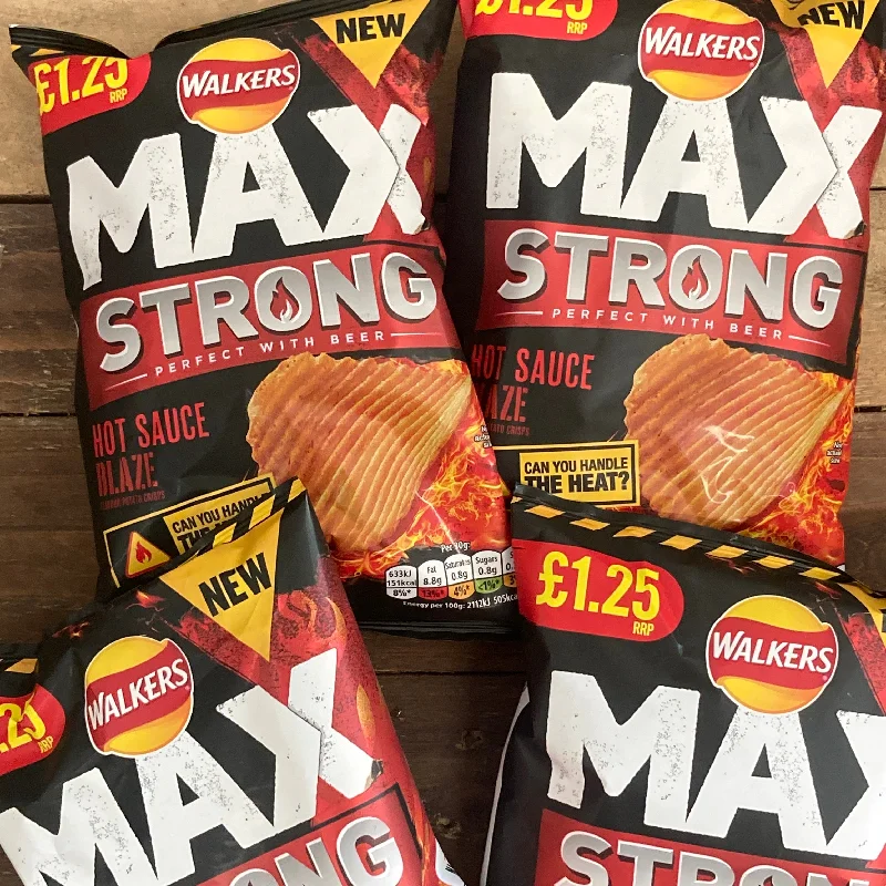-Explosion-proof leash FOR LARGE dogs6x Walkers Max Strong Hot Sauce Blaze Crisps (6x70g) -Explosion-proof leash FOR LARGE dogs6x Walkers Max Strong Hot Sauce Blaze Crisps (6x70g)