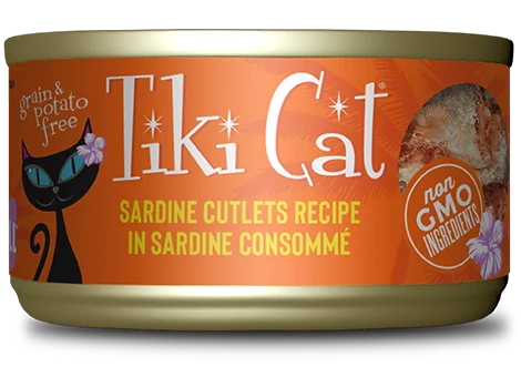    - Grain-free cat food recommendations  Tiki Cat Grill Sardines in Sardine Consomme Tahitian