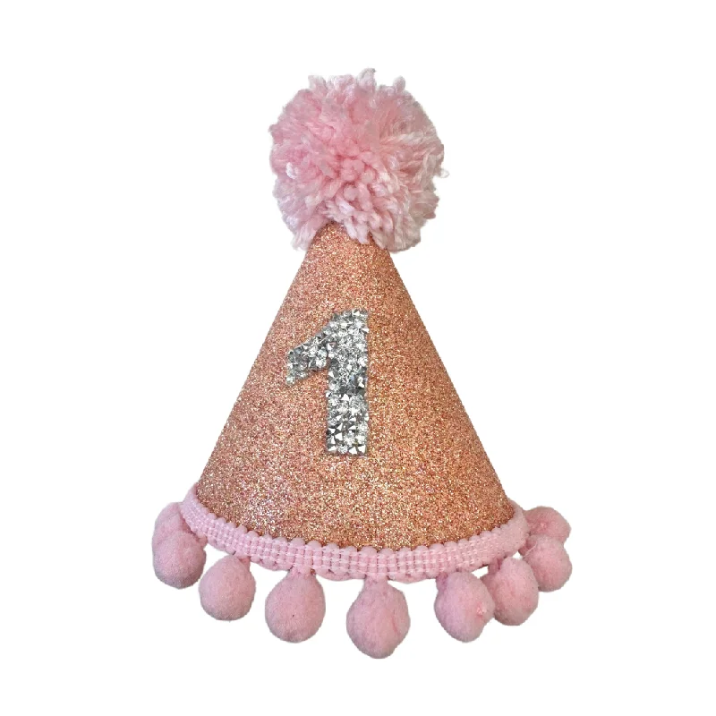 - Climbing pet constant temperature heating padCoco & Pud Rose Gold & Light Pink Silver Number Birthday Dog Party Hat