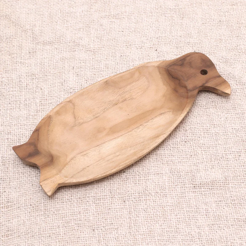 - Postoperative pet anti-licking Elizabethan collarSpry Penguin Penguin-Shaped Teak Wood Serving Platter