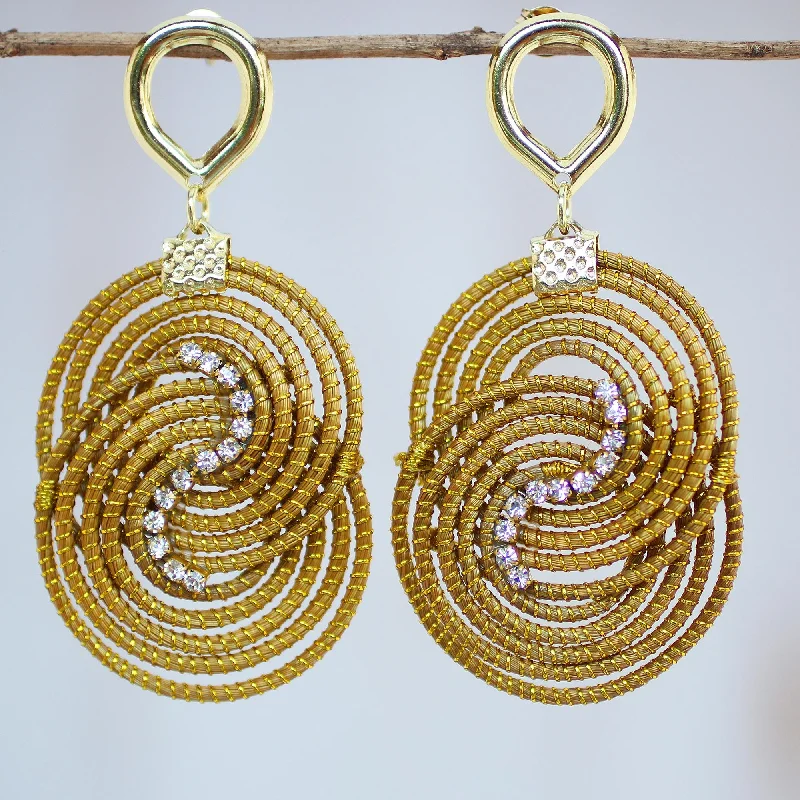 - Summer pet ice matFields of Hope Gold Plated Golden Grass Dangle Earrings with Rhinestones - Summer pet ice matFields of Hope Gold Plated Golden Grass Dangle Earrings with Rhinestones