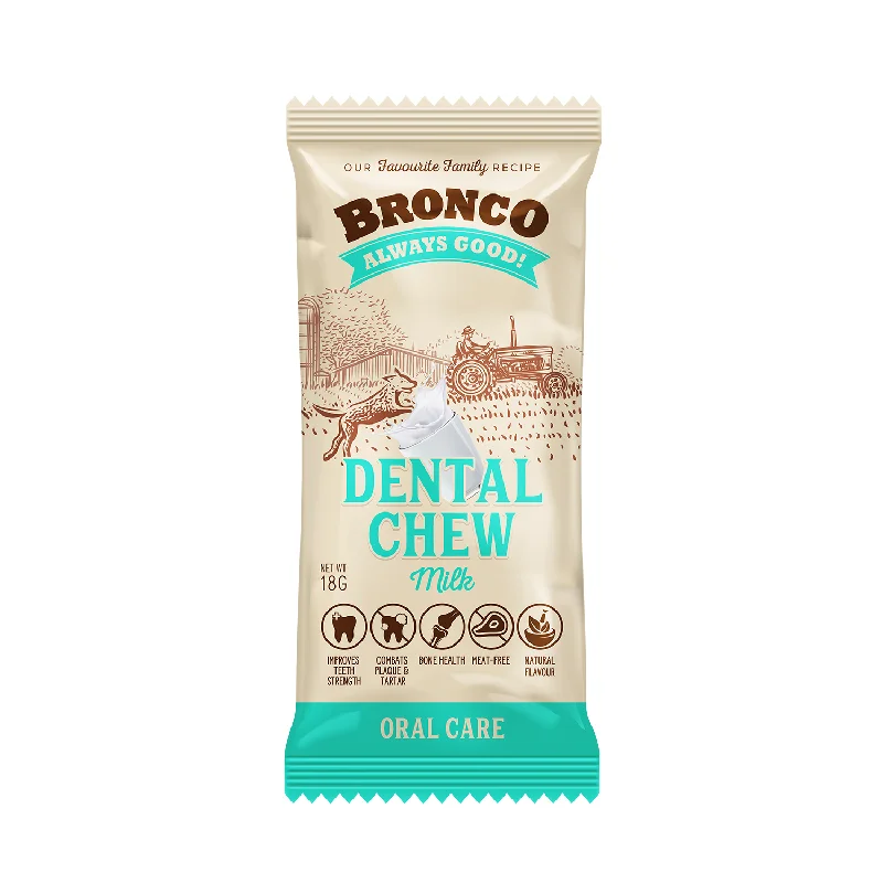 - Food for small dogsBronco Milk Dental Chew Dog Treat