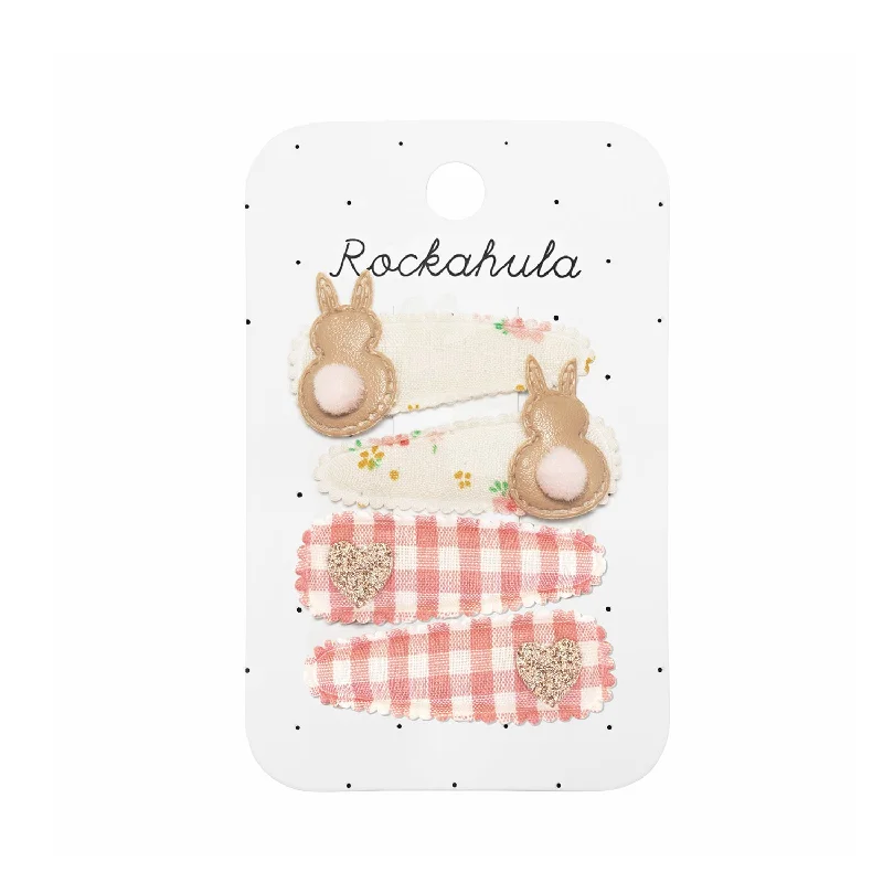 - Chinchilla cooling ice nest ceramic plateTiny Blossom Bunny Fabric Hair Clip Set