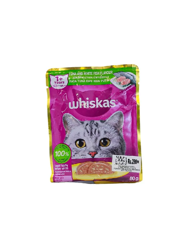 - ​​Christmas pet Christmas clothingWHISKAS Tuna & White Fish, 80g