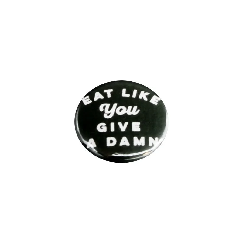 - Dog heart rate monitoring collarCLEARANCE - Herbivore Clothing Co 'Eat Like You Give a Damn' Dark Green Button - 1”