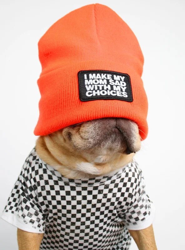 Pet rehabilitation recovery clothes (such as post-operative clothes)I Make Mom Sad Beanie