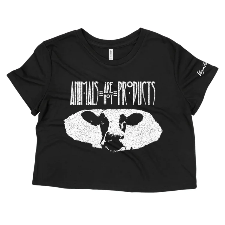- Winter dog thick down jacketVegan Power Co 'Animals are not Products' Cropped Tee