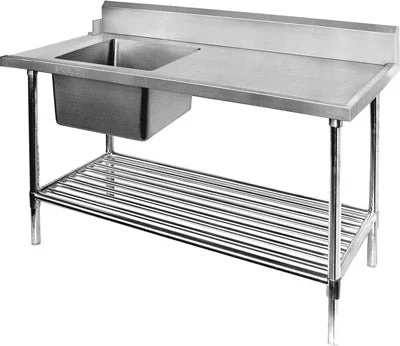 Pet Products2NDs: Left Inlet Single Sink Dishwasher Bench SBBD-7-1200L-VIC237