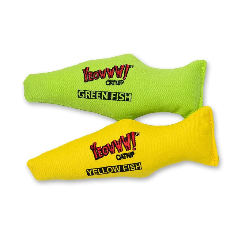 - Degradable pet feces bagCatnip Cat Toy - 7" Yellow & Green Fish