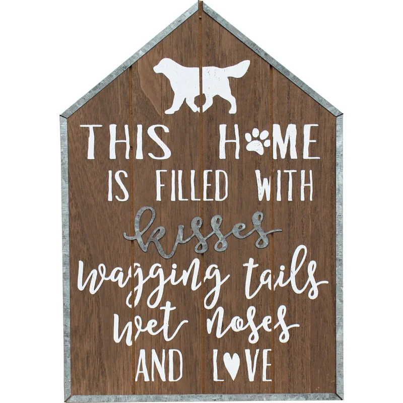 - Parrot climbing and standing wooden frameRustic Sign Dog