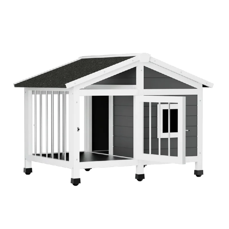 - Deodorizing cat litter tofu litteri.Pet Dog Kennel House Large Wooden Outdoor Pet Kennels Indoor Puppy Cabin Home