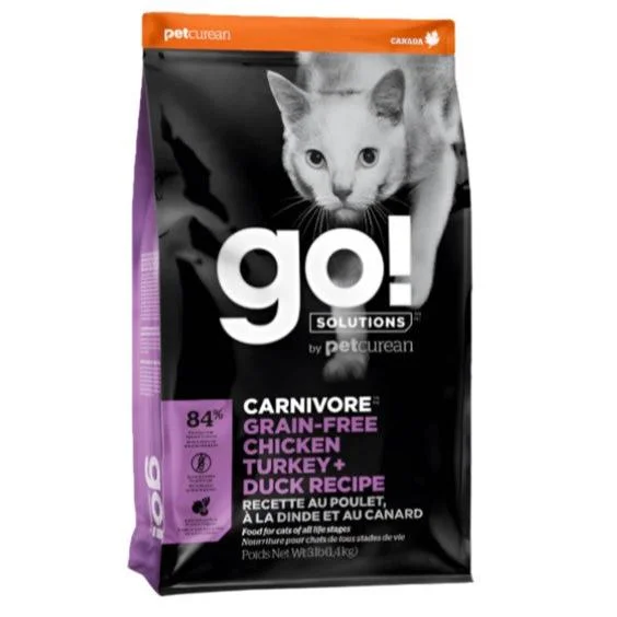    - Cat food for dental health  Go! Cat Carnivore Chicken, Turkey & Duck