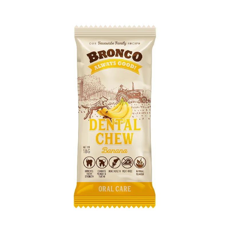 - Food for sterilized dogsBronco Banana Dental Chew Dog Treat