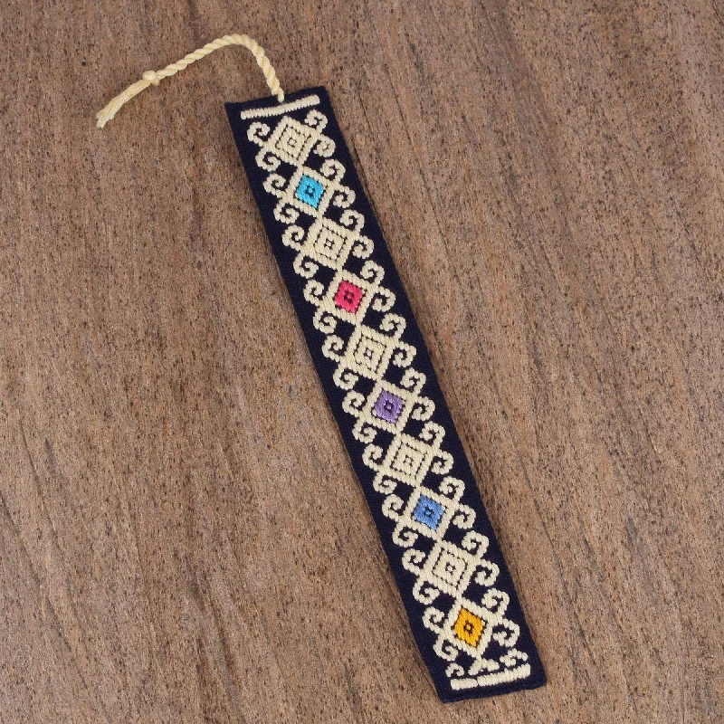  -Non-contact cat thermometerStar Garden Handwoven Multi-Color Embroidered Cotton Bookmark