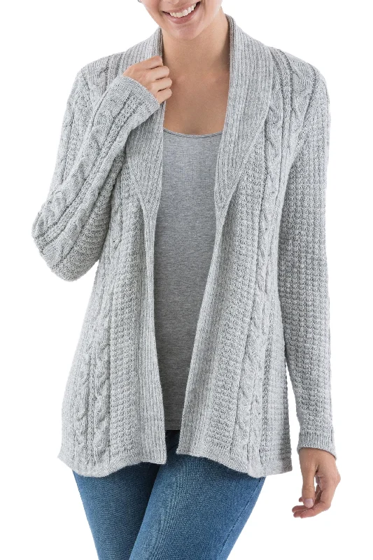 - Pet tear stain cleaning wipesClassic Chic Versatile Light Grey Cardigan in Soft Alpaca Blend from Peru - Pet tear stain cleaning wipesClassic Chic Versatile Light Grey Cardigan in Soft Alpaca Blend from Peru
