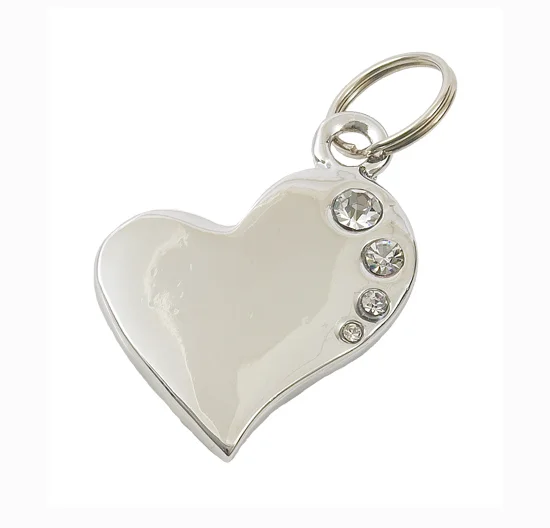 - Winter dog thick down jacketLuxury SIlver Melted Heart Designer Dog Tag