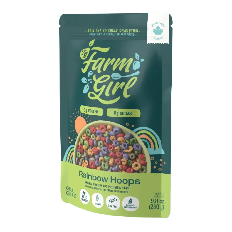 - Pet tear stain cleaning wipesFarm Girl Rainbow Hoops - 280g