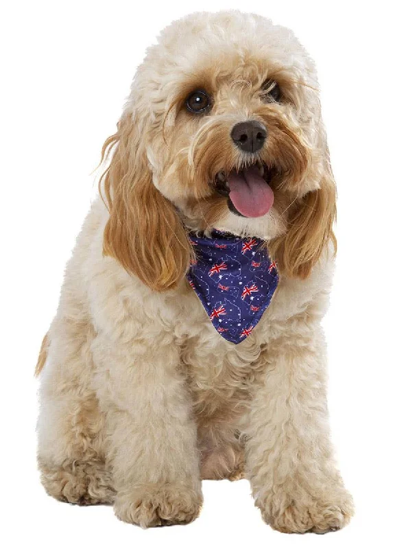 - Parrot climbing and standing wooden frameAustralian Flag Printed Dog Costume Bandanna - Parrot climbing and standing wooden frameAustralian Flag Printed Dog Costume Bandanna