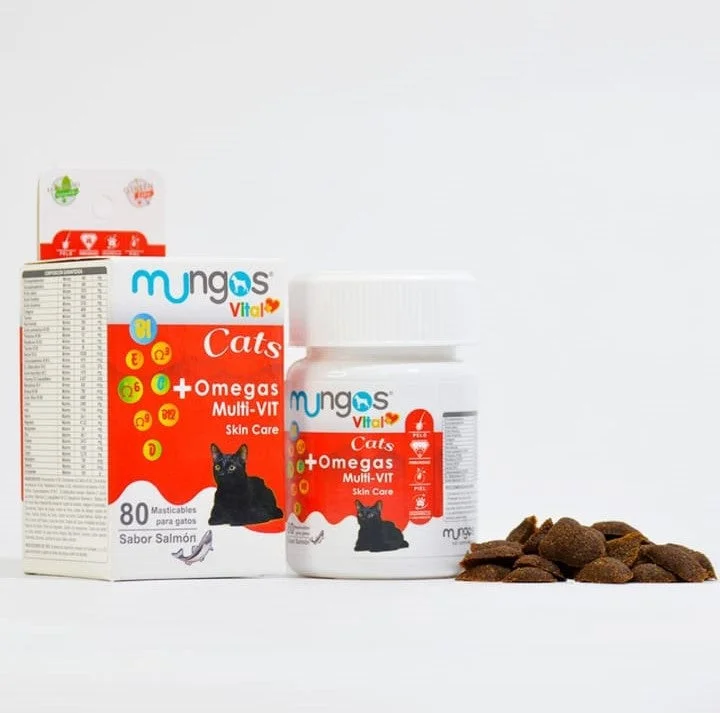 - Air box TSA certified check-inMungos Vital Cats + Omega Multivitamínico