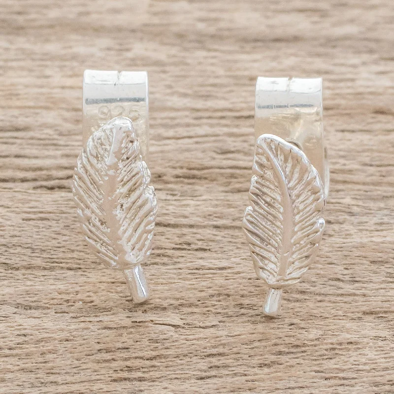 - Rabbit grass rack to prevent waste food boxAmazing Leaves Feather-Shaped Sterling Silver Stud Earrings from Guatemala