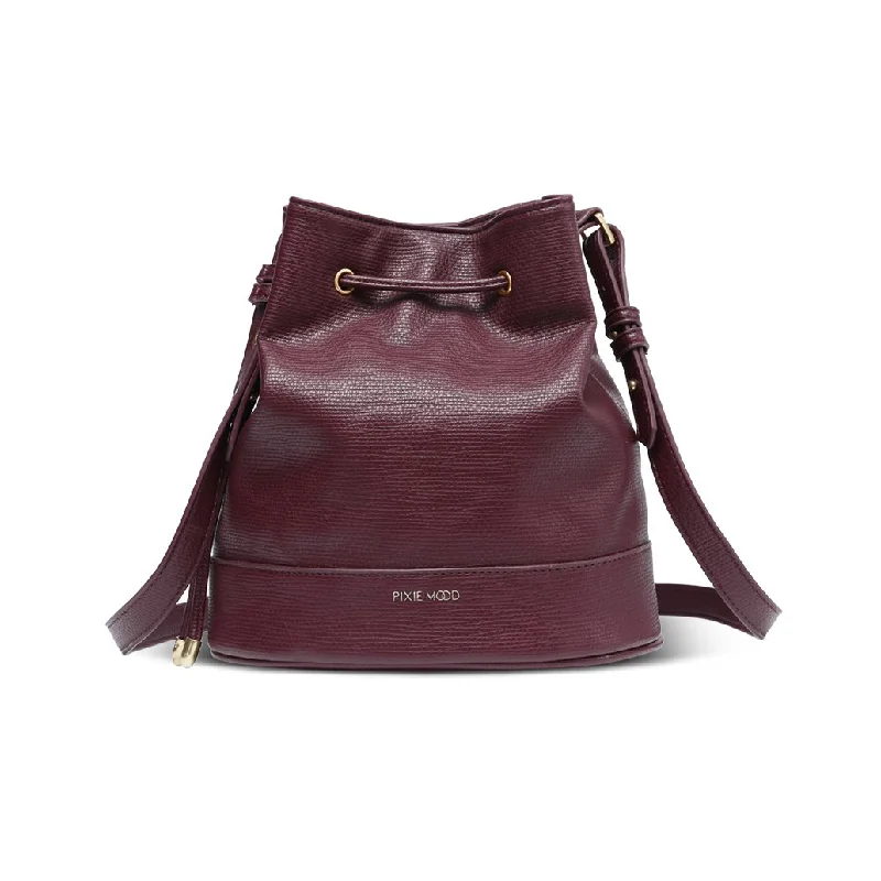 - Car dog seat beltCLEARANCE - Pixie Mood Amber Bucket Bag - Wine