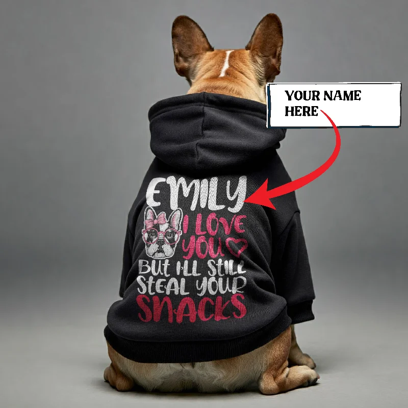 - Organic cotton dog bibsPersonalized French Bulldog Hoodies with Owner's Name and Funny Quotes – Stylish, Cozy, and Premium 100% Cotton