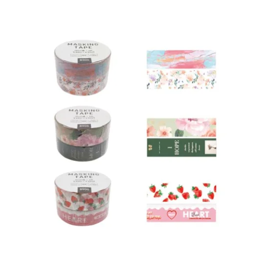 - Summer pet ice matMasking Tape - Spring Pattern - 2 Rolls Set