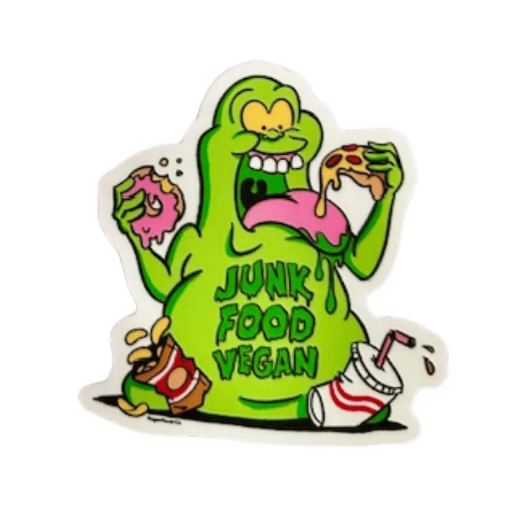 - Natural latex pet mattressVegan Power Co 'Junk Food Vegan' Sticker