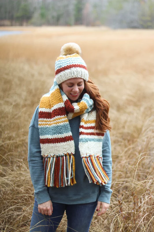 - Rabbit grass rack to prevent waste food boxKnit Kit - Scrappy Hat and Scarf