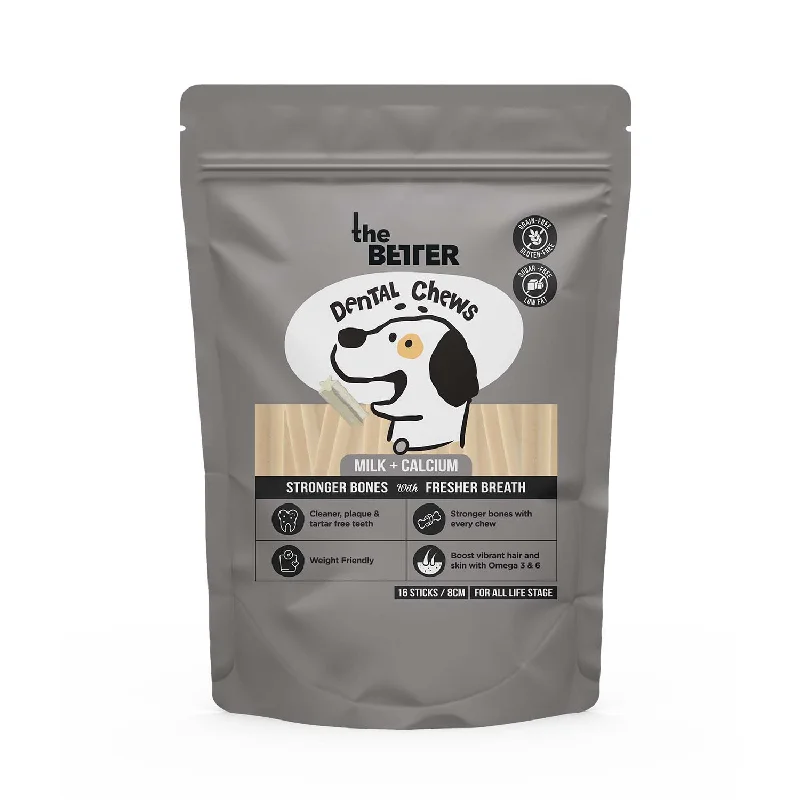 - Dog food for pregnancy and lactationThe Better Dental Chews Milk + Calcium
