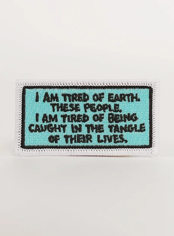 Pet fashion clothesTired of Earth Patch