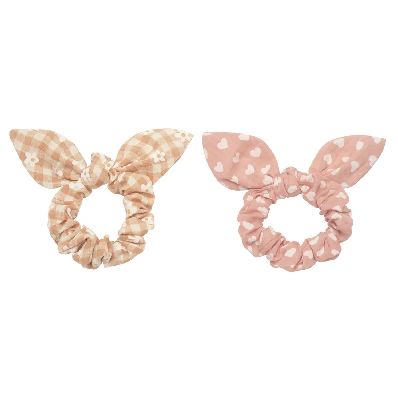 - Car dog seat beltDaisy Gingham Bunny Ears Scrunchies