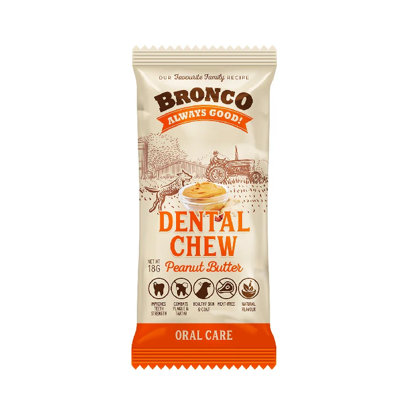 - Food for picky dogsBronco Peanut Butter Dental Chew Dog Treat