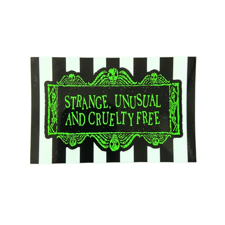 - Christmas pet Christmas clothingVegan Power Co 'Strange, Unusual, and Cruelty Free' Sticker - Christmas pet Christmas clothingVegan Power Co 'Strange, Unusual, and Cruelty Free' Sticker