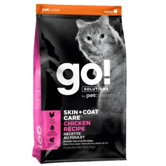   - Cat food for coat health  Go! Cat Skin & Coat Chicken