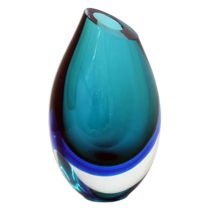 - Automatic induction pet water dispenserOcean Sigh 9.5 inch Turquoise Murano Inspired Handblown Art Glass Vase - Automatic induction pet water dispenserOcean Sigh 9.5 inch Turquoise Murano Inspired Handblown Art Glass Vase