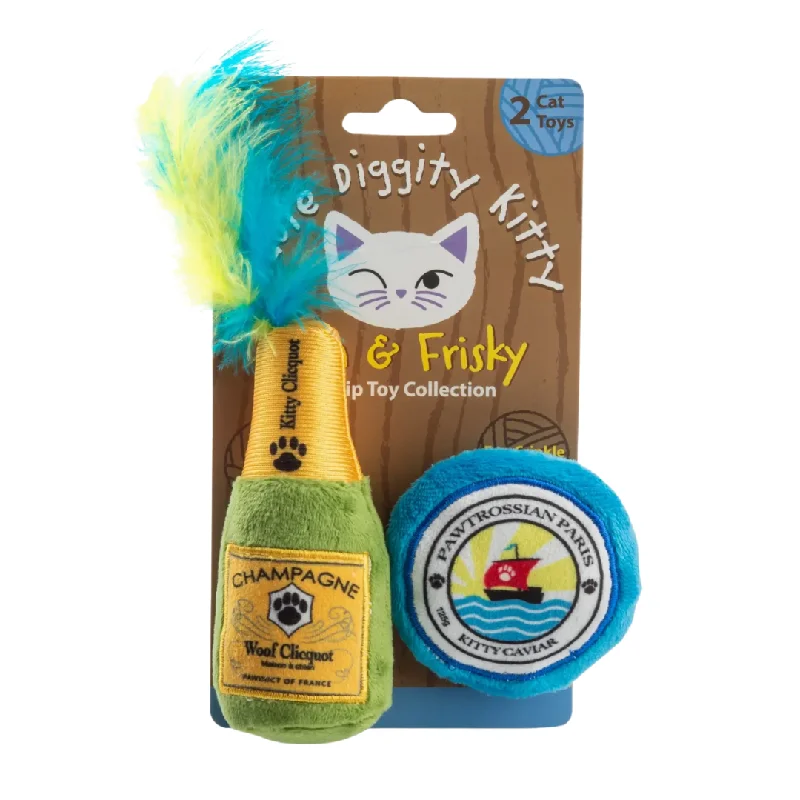  -Anti-scratch sofa protective coverKitty Clicquot (Bottle & Caviar) Organic Catnip Cat Toys