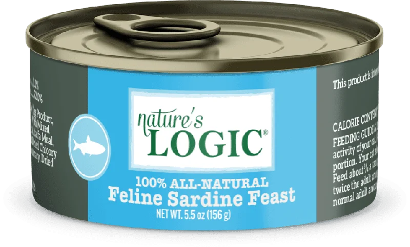    - Cat food for pregnant and nursing cats  Nature's Logic Cat Sardine Feast