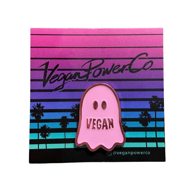 - Teething and chewing toys for puppiesVegan Power Co 'Vegan' Ghost Enamel Pin