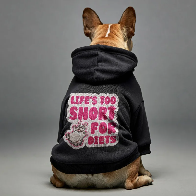 -Anti-slip claw protection raincoat FOR dogsLife’s too short for diets - Personalized French Bulldog Hoodies with Funny Quotes – Stylish, Cozy, and Premium 100% Cotton -Anti-slip claw protection raincoat FOR dogsLife’s too short for diets - Personalized French Bulldog Hoodies with Funny Quotes – Stylish, Cozy, and Premium 100% Cotton