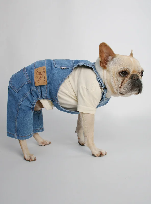 Pet lace clothesDenim Dog Overalls
