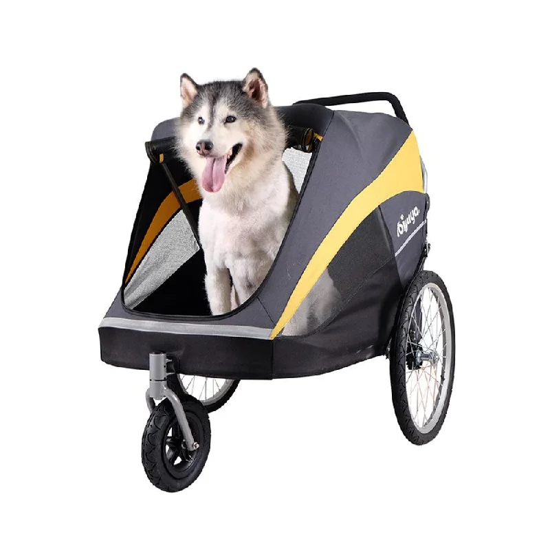 - Dog anti-slip matIbiyaya The Hercules Heavy Duty Pet Stroller in Grey & Yellow