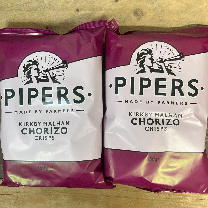 ---3x Pipers Kirkby Malham Chorizo Crisps Share Bags (3x150g)