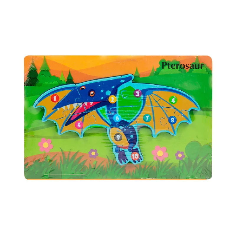 - Winter dog thick down jacketWOODEN PUZZLE BOARD COLORFUL 123 PTEROSAUR Z.B