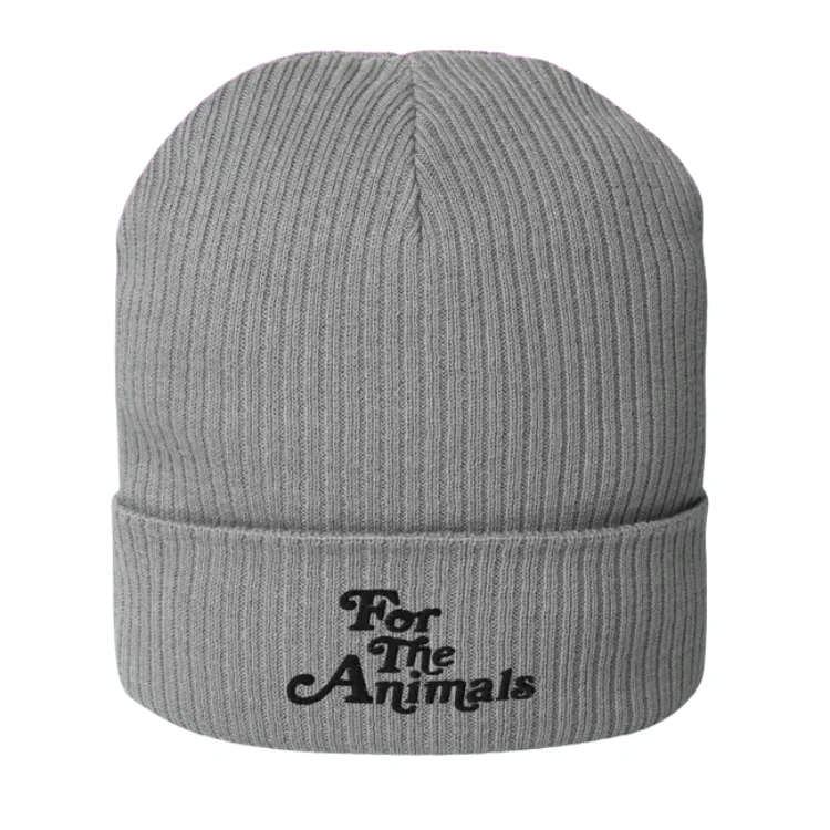 - Natural latex pet mattressVegan Power Co 'For the Animals' Beanie - Grey