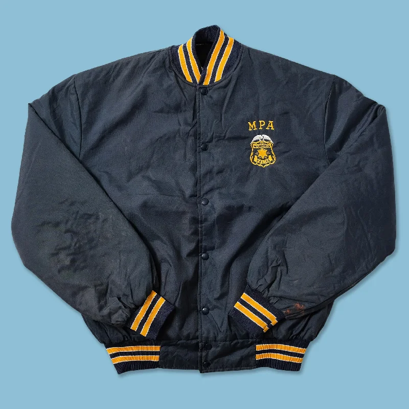 - Parrot climbing and standing wooden frameVintage Milwaukee Police College Jacket XLarge